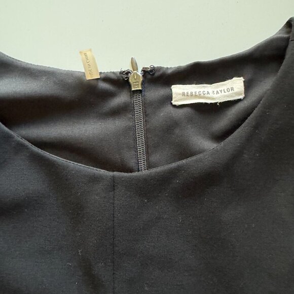 Rebecca Taylor Black Knee-Length Fit and Flare Dress Size 10 - Picture 2 of 8